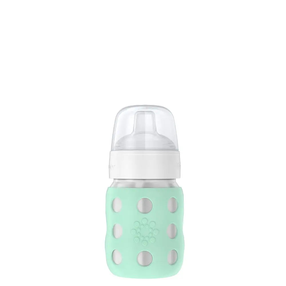Life Factory- 8oz Stainless Steel Baby Bottle with Sippy Spout (8099895345460)