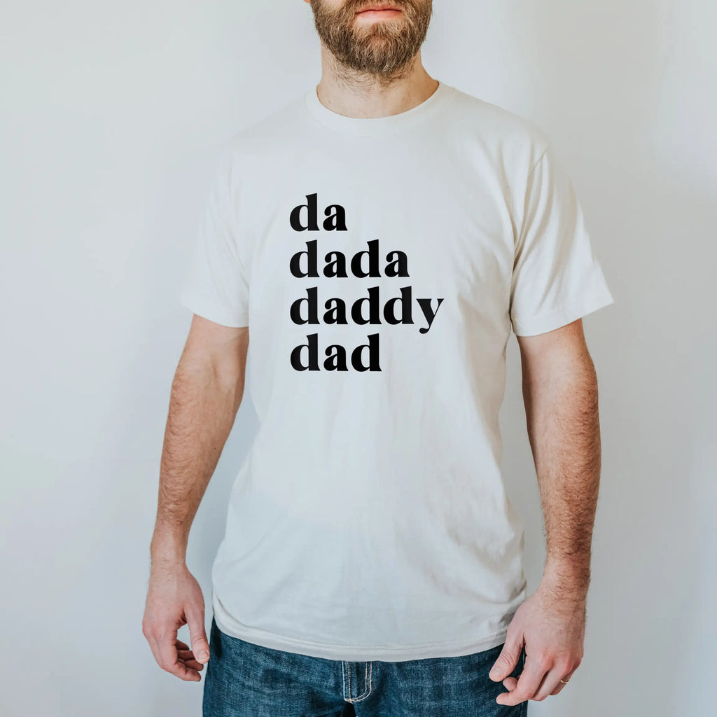Gladfolk Da Dada Dad Daddy Adult Tee (7042119827503)