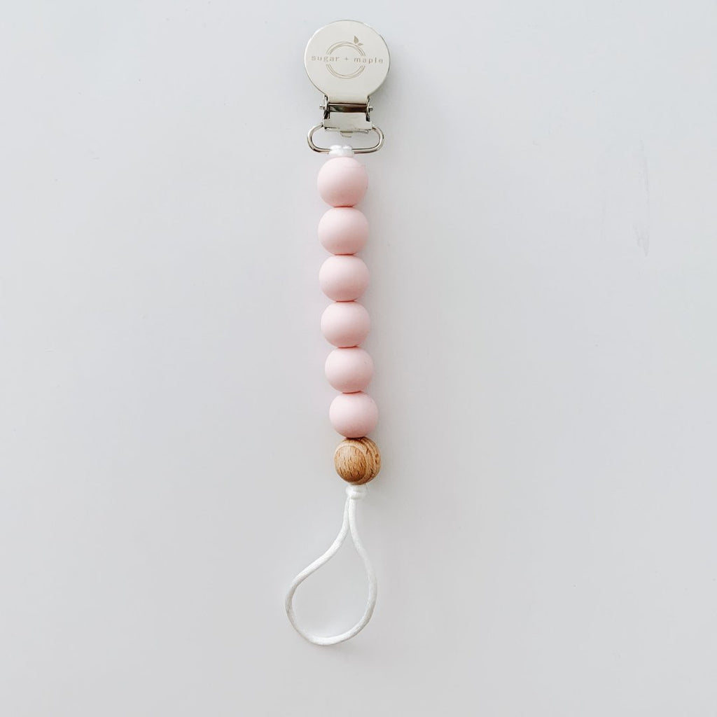 Sugar + Maple Paci + Teether Clip (more colors) (4865265106991)