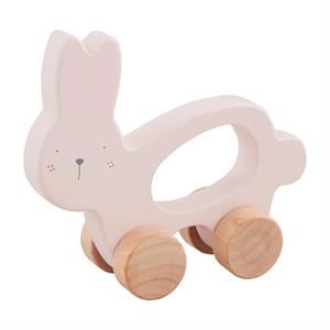 Mud Pie Wood Bunny Pull Toy (8854374154548)