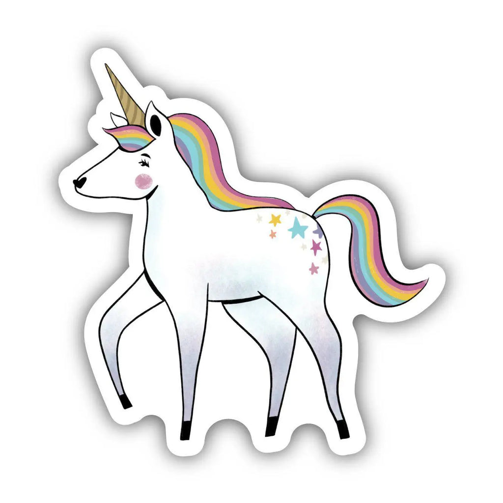 Big Moods - Unicorn Rainbow Mane Fairytale Sticker (8373942223156)