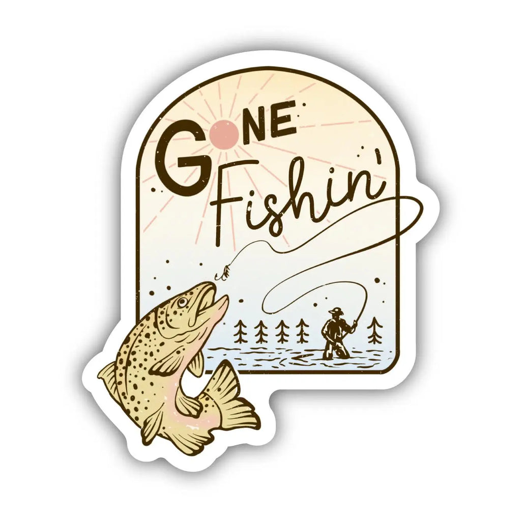 Big Moods Gone Fishin' Sticker (9088574980404)