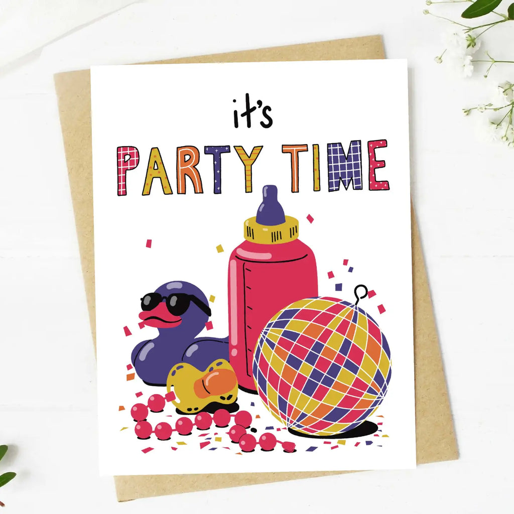 Big Moods "It's Party Time" Baby Card (9150558372148)