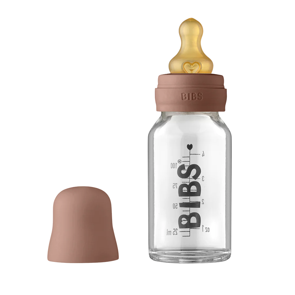 BIBS Baby Glass Bottle Complete Set 110ml Woodchuck - 110 ml (8278020653364)