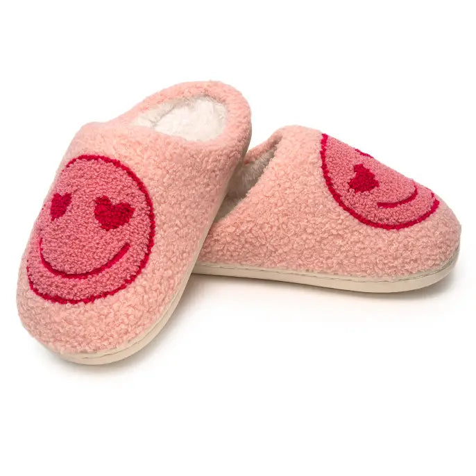 Living Royal Slippers - Kids - Heart Eyes - Pink (9185335574836)