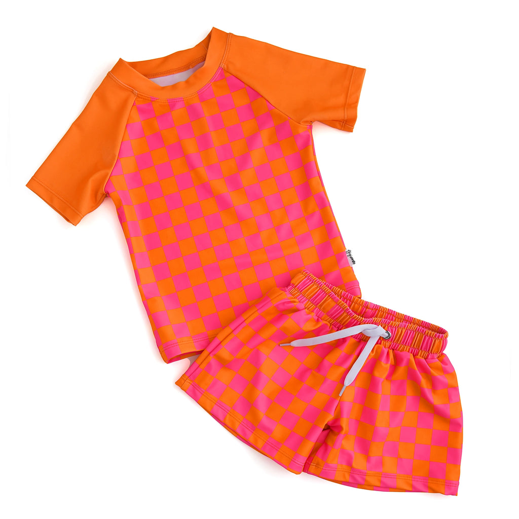 Gigi and Max Eric Orange Neon Swim Set (9070056210740)