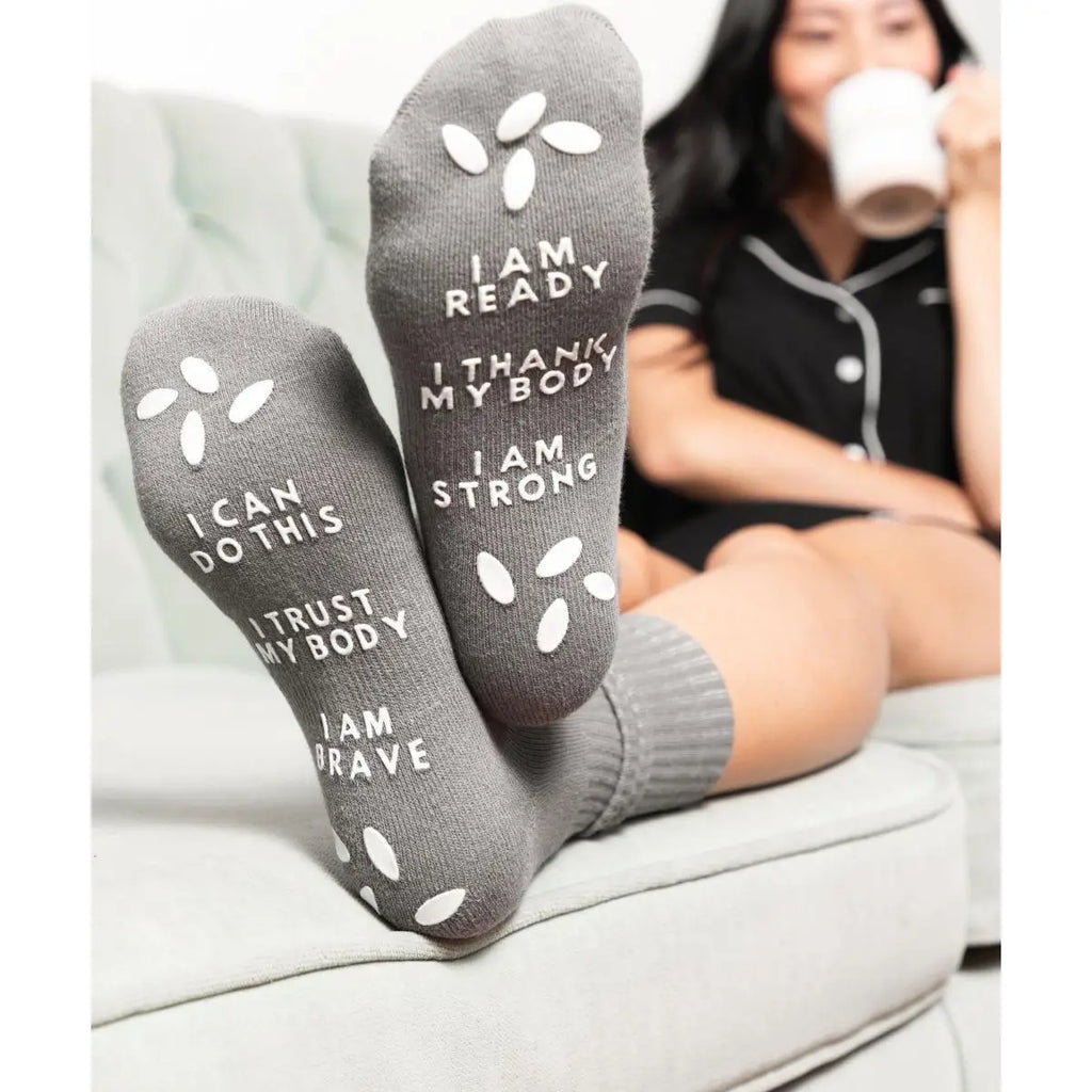 Sunflower Motherhood Affirmation Socks (9189886525748)