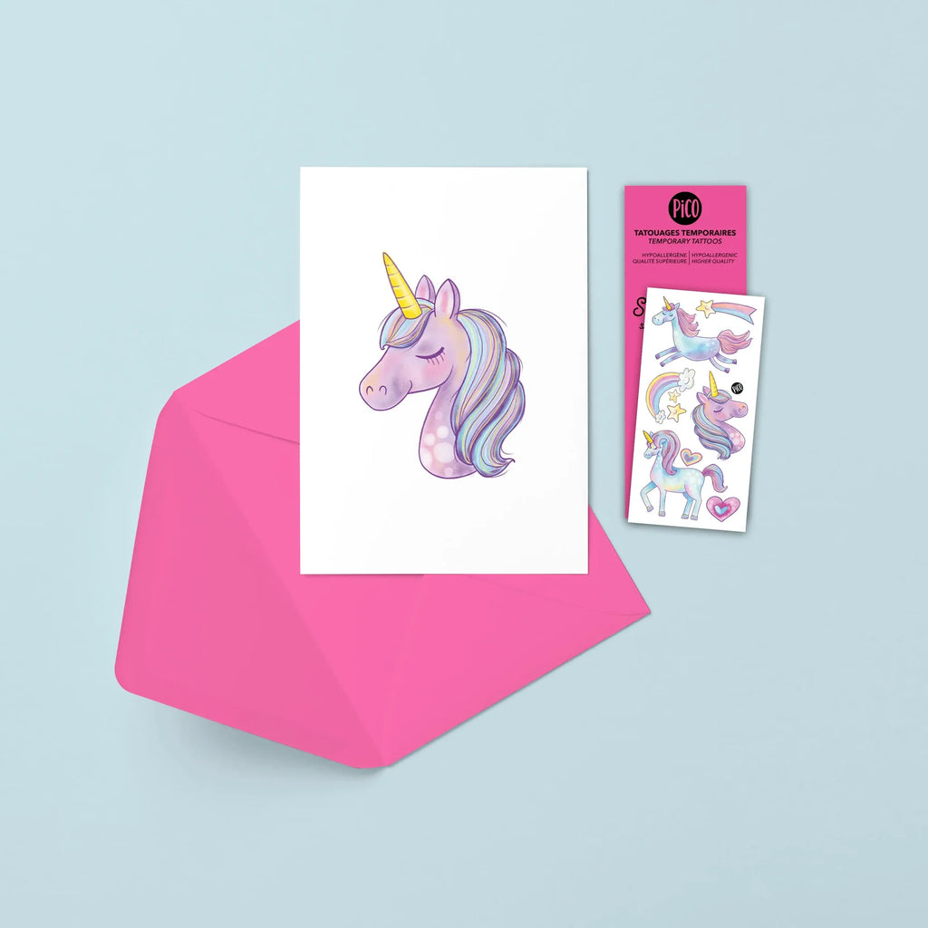 PiCo. Greeting Cards with Temporary Tatoos (9090496561460)