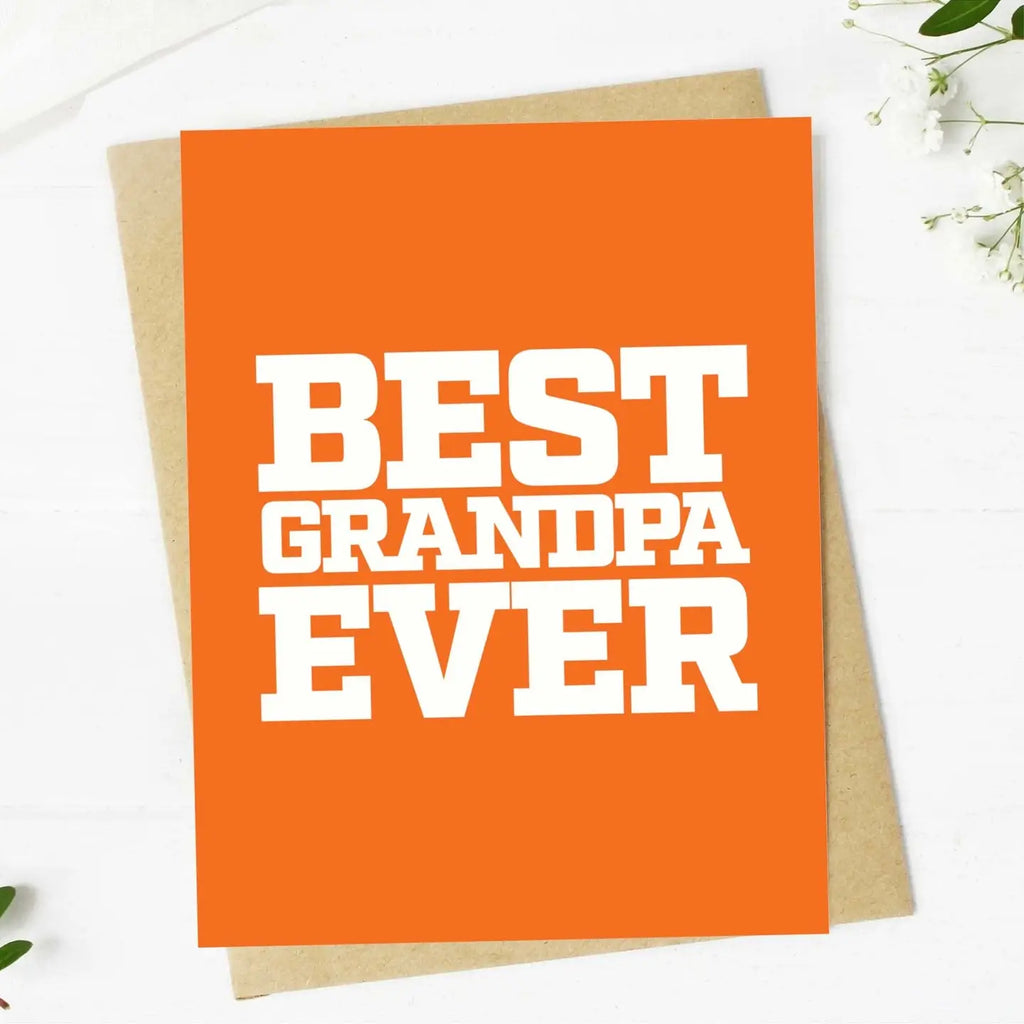 Big Moods Best Grandpa Ever Greeting Card (9096480620852)