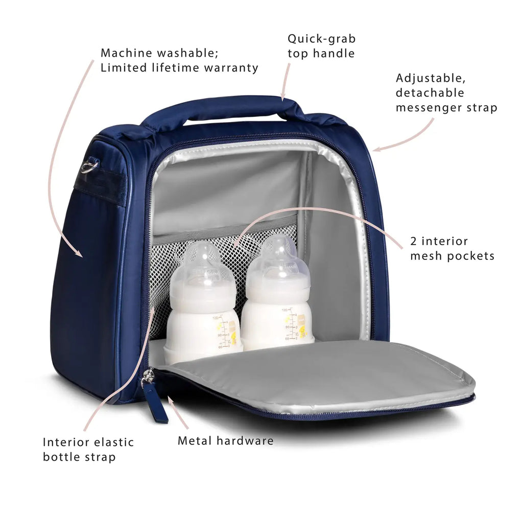 Jujube Insulated Bottle Bag Navy