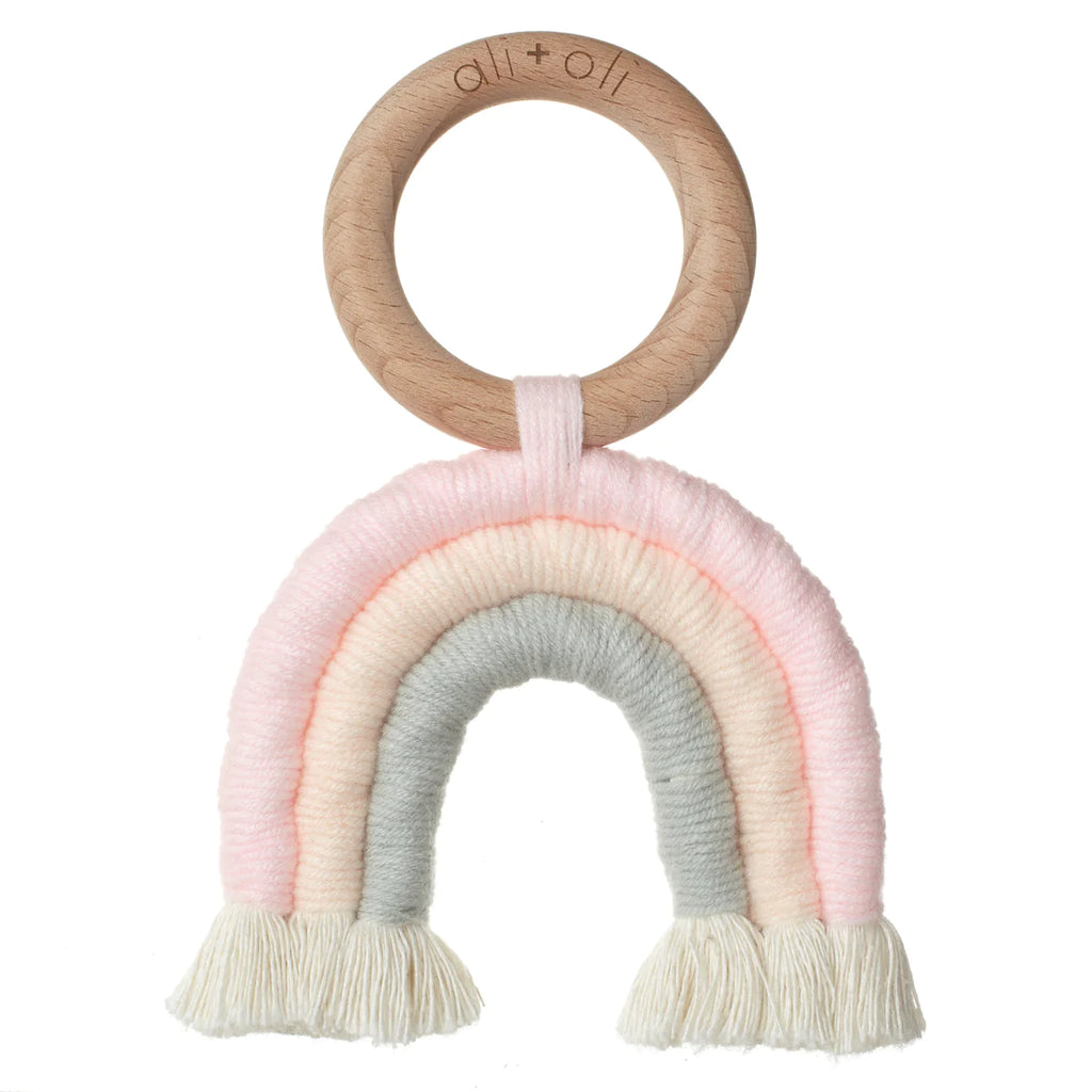 Mini-Macramé Rainbow Teething Toy for Baby (Cotton) (8478412669236)