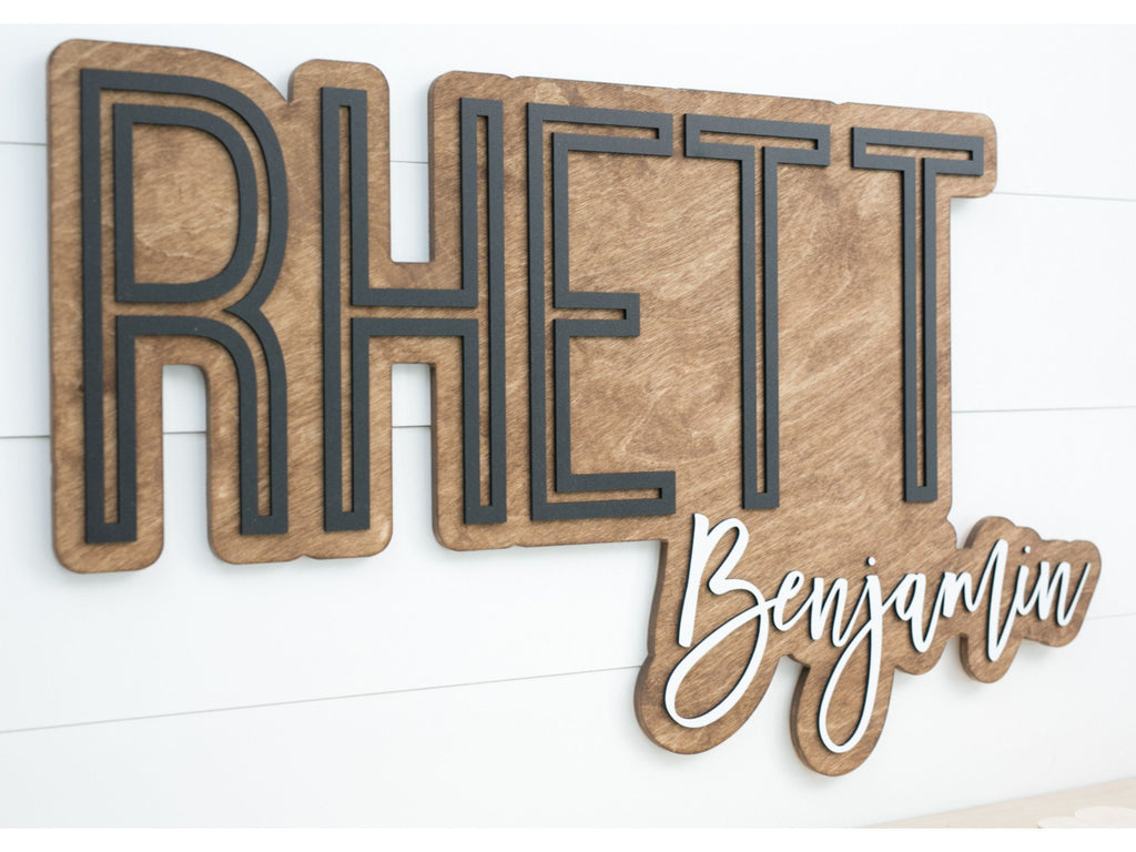 Sugar + Maple Personalized Signs | Bubble Wood Sign (8800804569396)