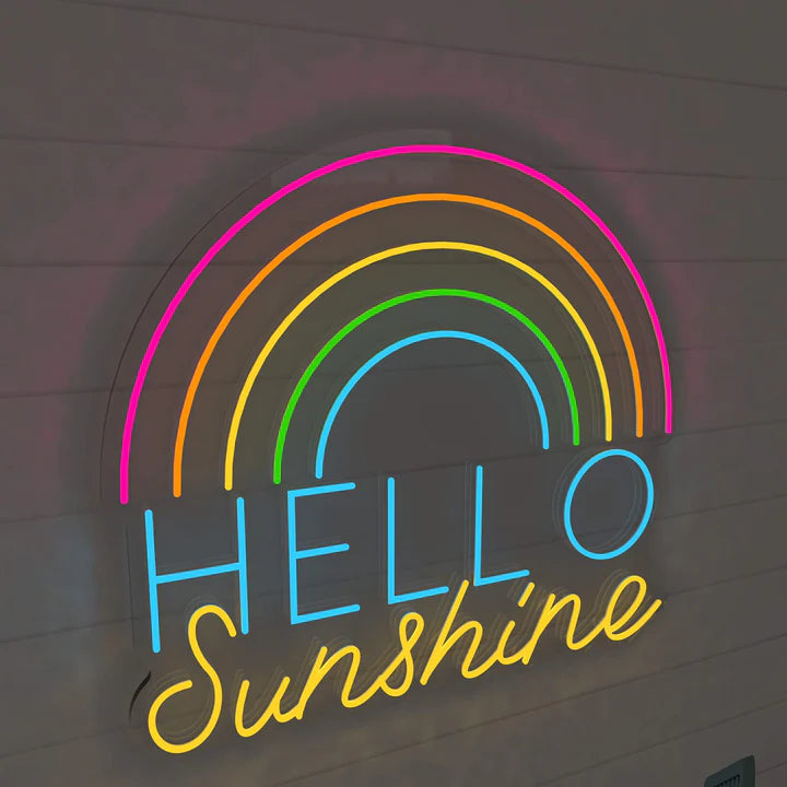 Sugar + Maple Personalized Signs | Hello Sunshine Neon Sign (8800846217524)
