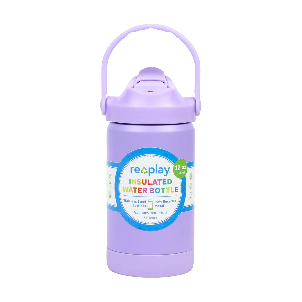 Re-play 12 oz Insulated Recycled Stainless Steel Water Bottle (9138840797492)