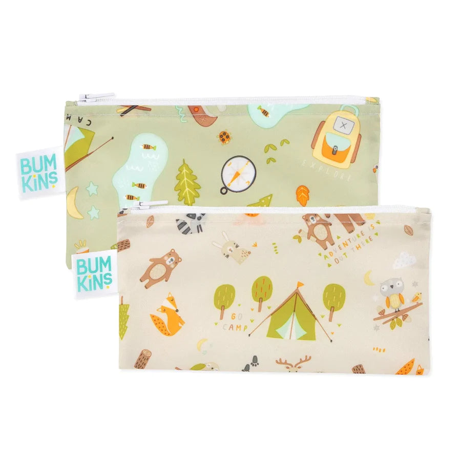 Bumkins Small Snack Bag 2 Pack (more prints) (4791943725103)