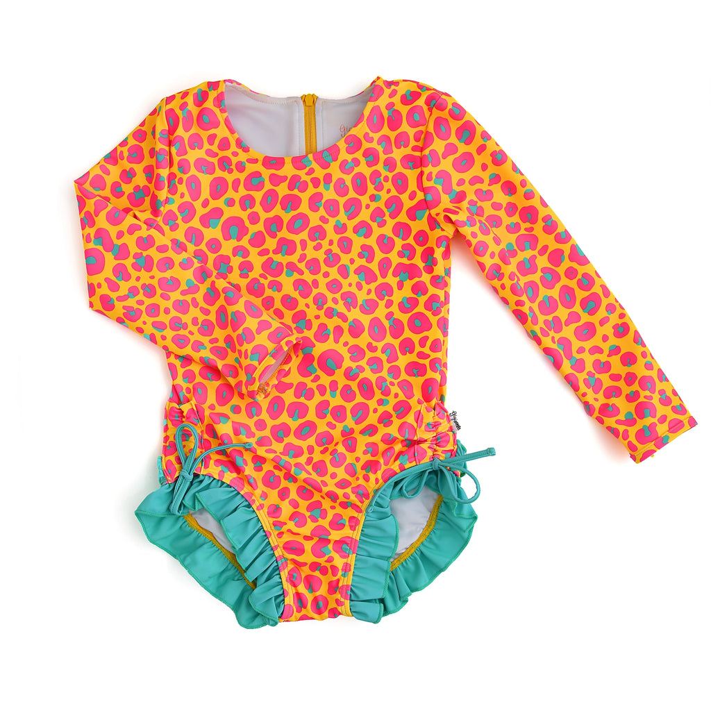 Copy of Gigi and Max Kelly Cheetah Neon Swimsuit (9070052016436)