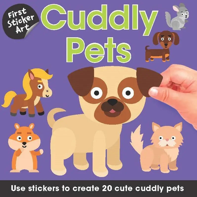 Sourcebooks First Sticker Art: Cuddly Pets (9101538328884)