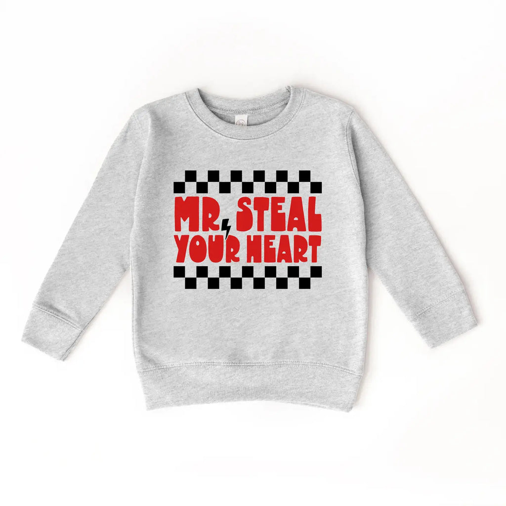 Benny & Ray Mr. Steal Your Heart Valentines Day Kids Sweatshirt (9185316831540)