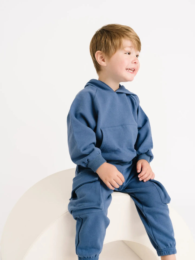 Little One Shop Cargo Hoodie Set - Ocean Blue (9157210145076)