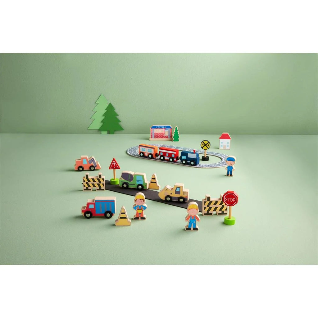 Mud Pie Construction Wood Toy Set (9144788353332)