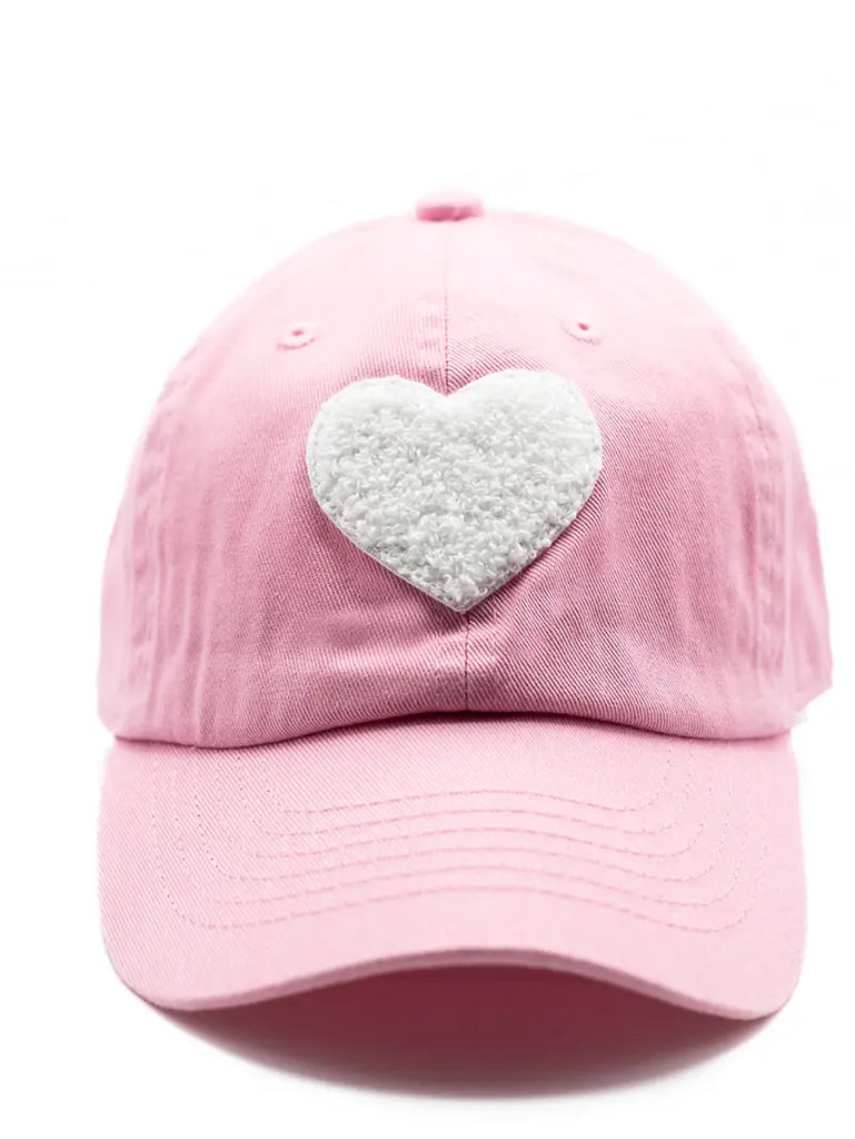 Rey to Z Light Pink Terry Heart Hat (8868480713012)