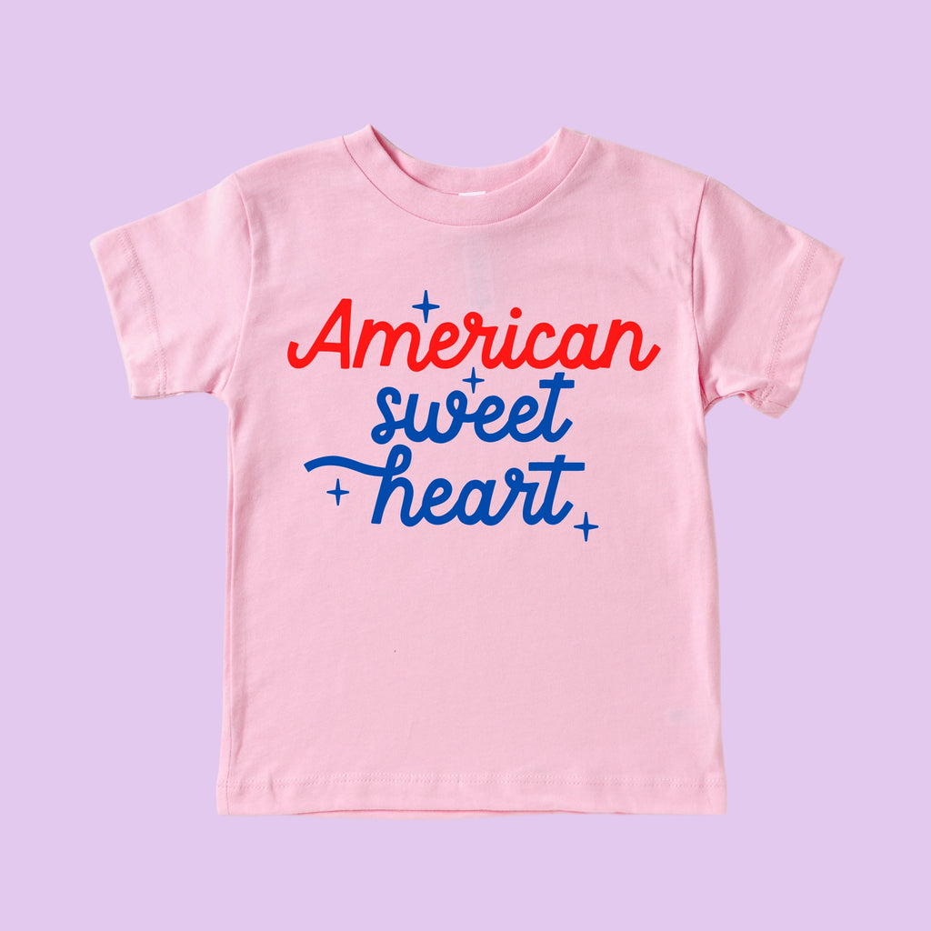 American Sweet Heart Toddler and Youth 4th of July Shirt (9081609191732)