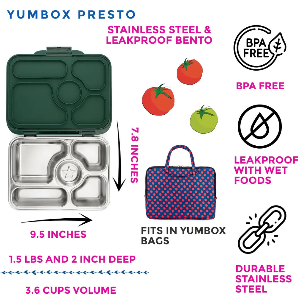 Yumbox Stainless Steel Leekproof Bento Box (9101114212660)