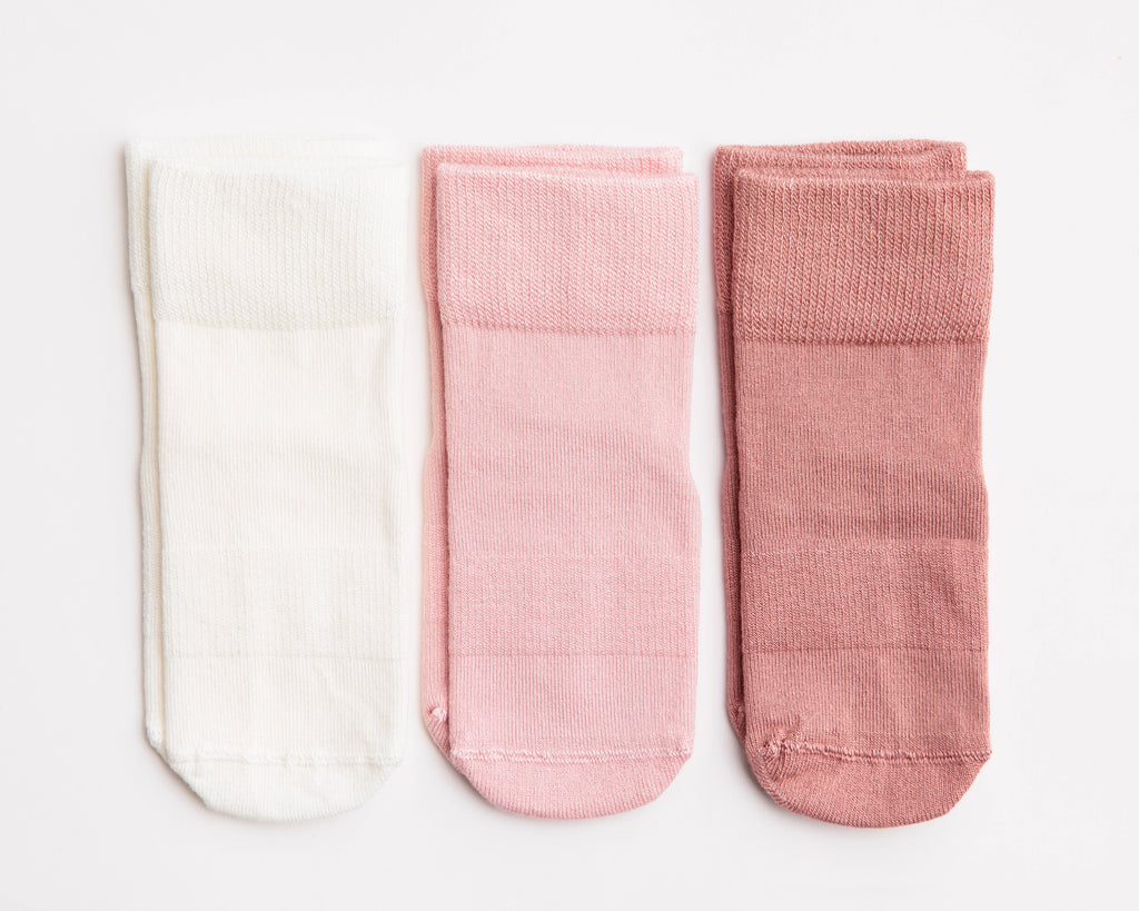 Squid Socks Bamboo 3 Pack Ankle Socks- Claire (9143999398196)