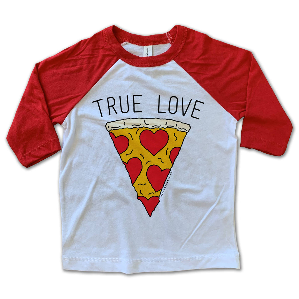 Rivet Apparel True Love Pizza Baseball Tee (4867236102191)