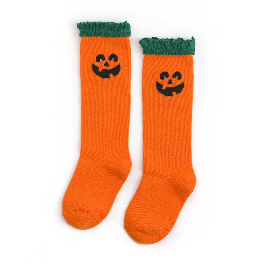 Little Stocking Co. Jack-O-Lantern Knee High Socks (7146799628335)