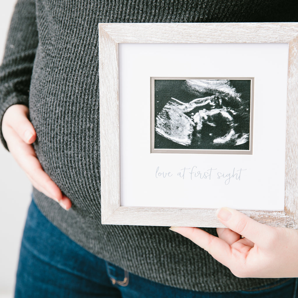 Pearhead Rustic Sonogram Photo Frame (4884549992495)