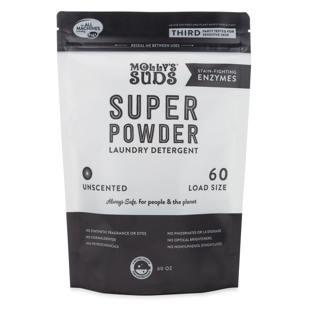 Molly's Suds Super Powder Laundry Detergent with Enzymes - Unscented (7033882214447)