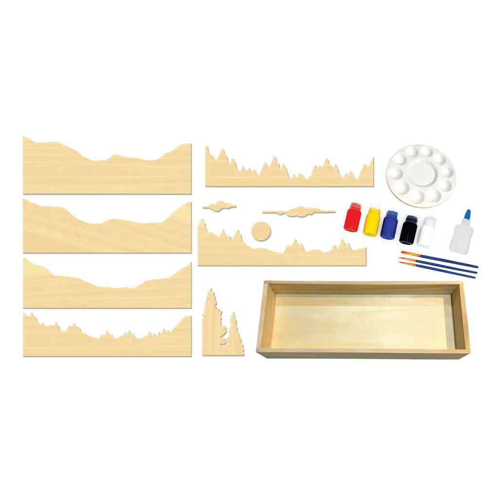Abstract Athlete Get Stacked Paint & Puzzle Kit Mountain (7166504370223)