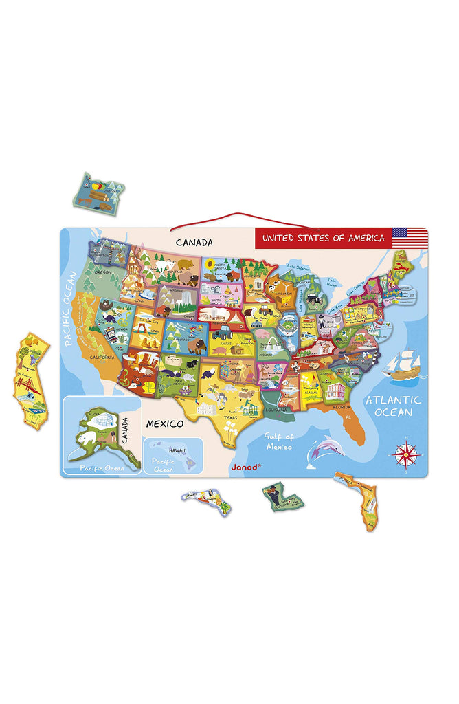 Janod Magnetic USA Map (7171032940591)