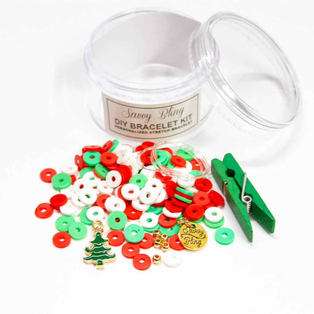 Christmas Tree Charm DIY Bracelet Kit (7091663798319)