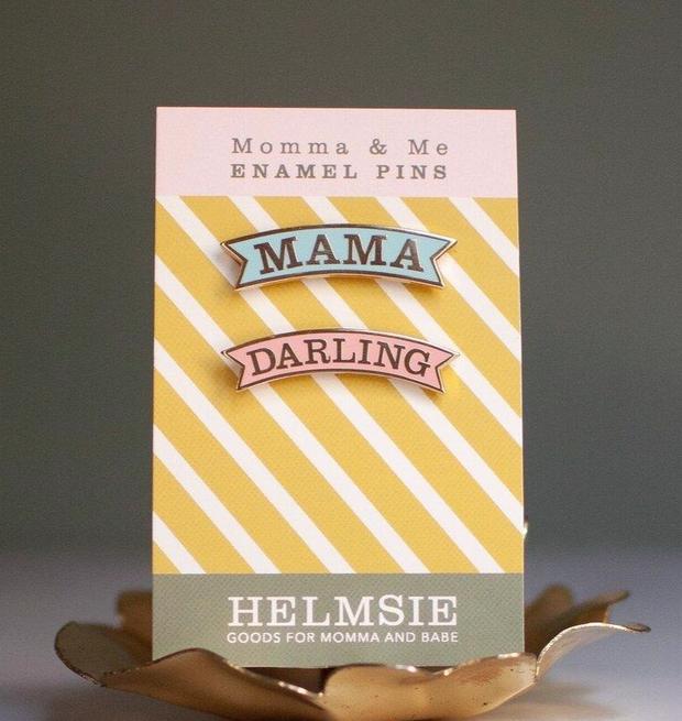 Helmsie Mama and Darling Enamal Pin Set (6569012363311)