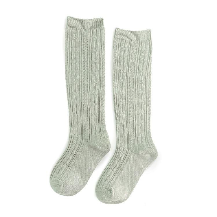 Little Stocking Cable Knit Knee High Socks (6827520852015)