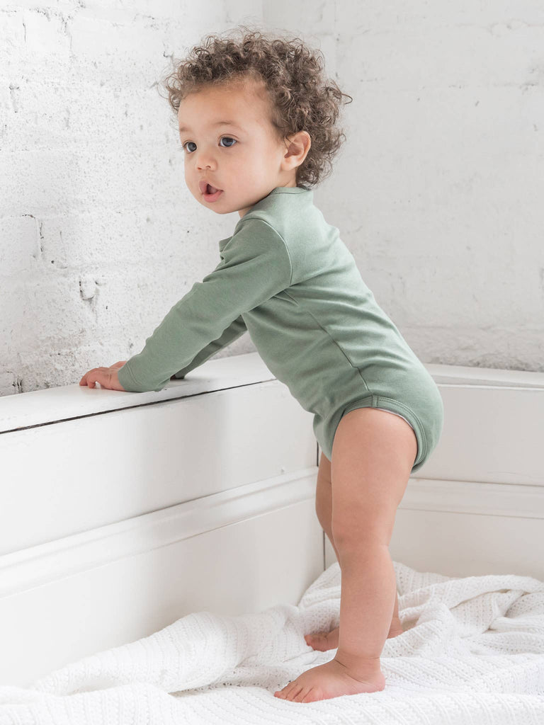 Colored Organics Classic Long Sleeve Bodysuits (More Colors) (6749808656431)