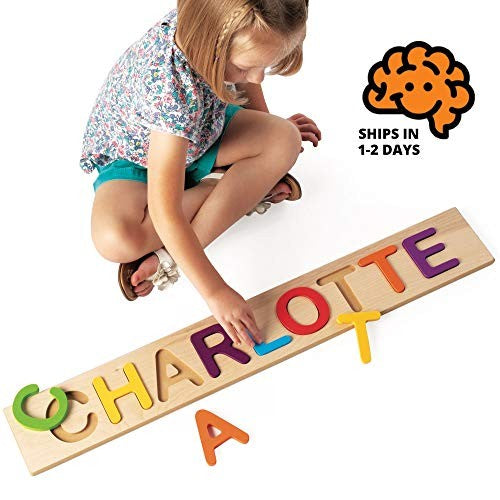 Fat Brain Toys Wooden Name Puzzle (Customize-able) (4885203583023)