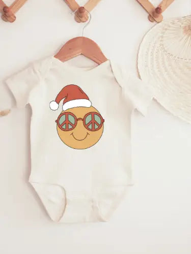 Hippie Christmas Baby Bodysuit (7996775170356)