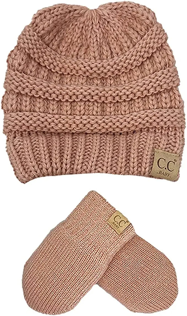 C.C. Baby Suede Patch Beanie (7163598798895)
