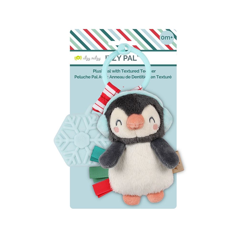 Itzy Ritzy Holiday Penguin Itzy Pal™ Plush + Teether (7146255220783)