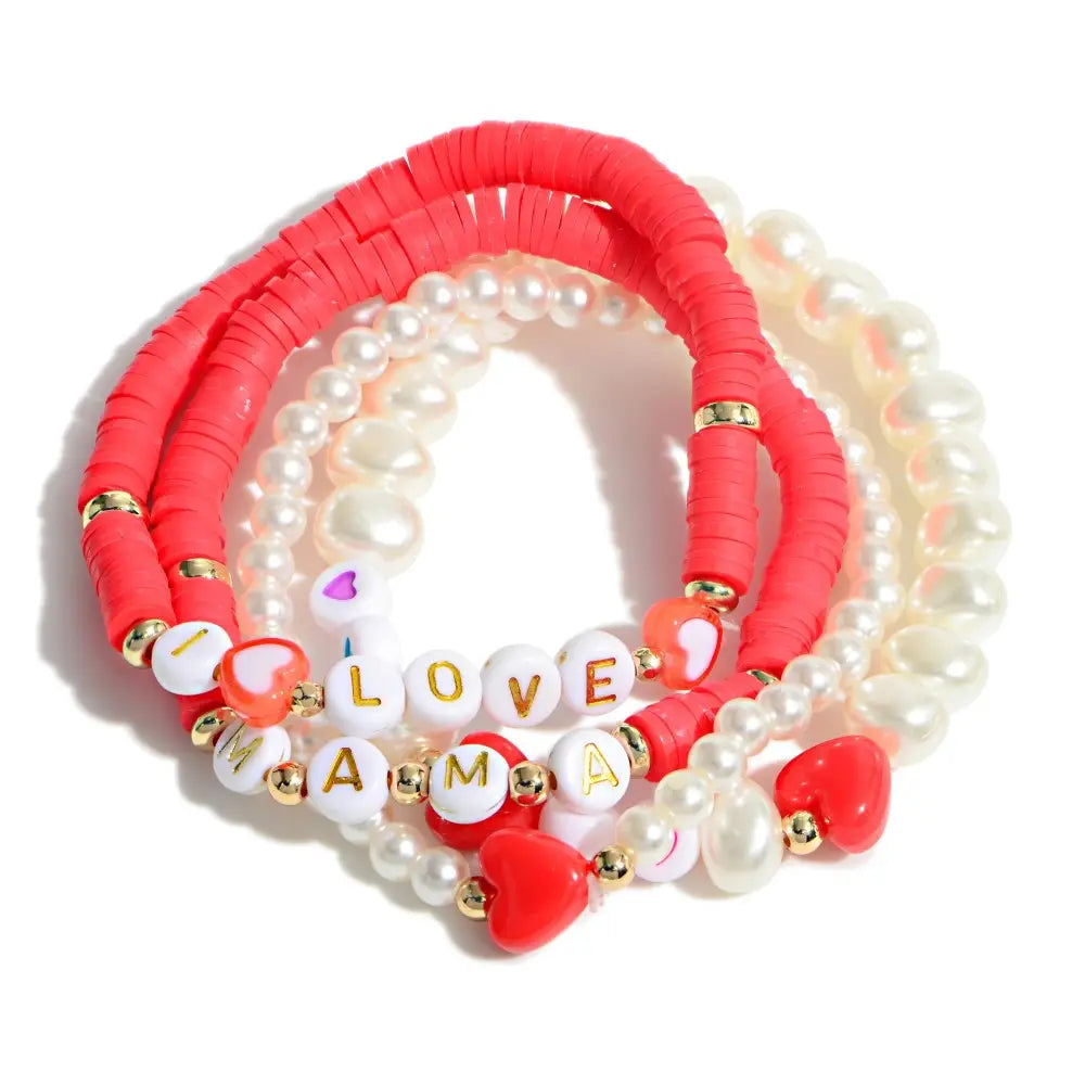 OBX Prep 'Love/Mama' Set of four bracelets (8059127431476)