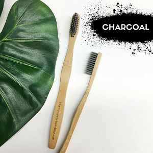 The Future is Bamboo Adult Soft Bamboo & Charcoal Toothbrush (6536881405999)