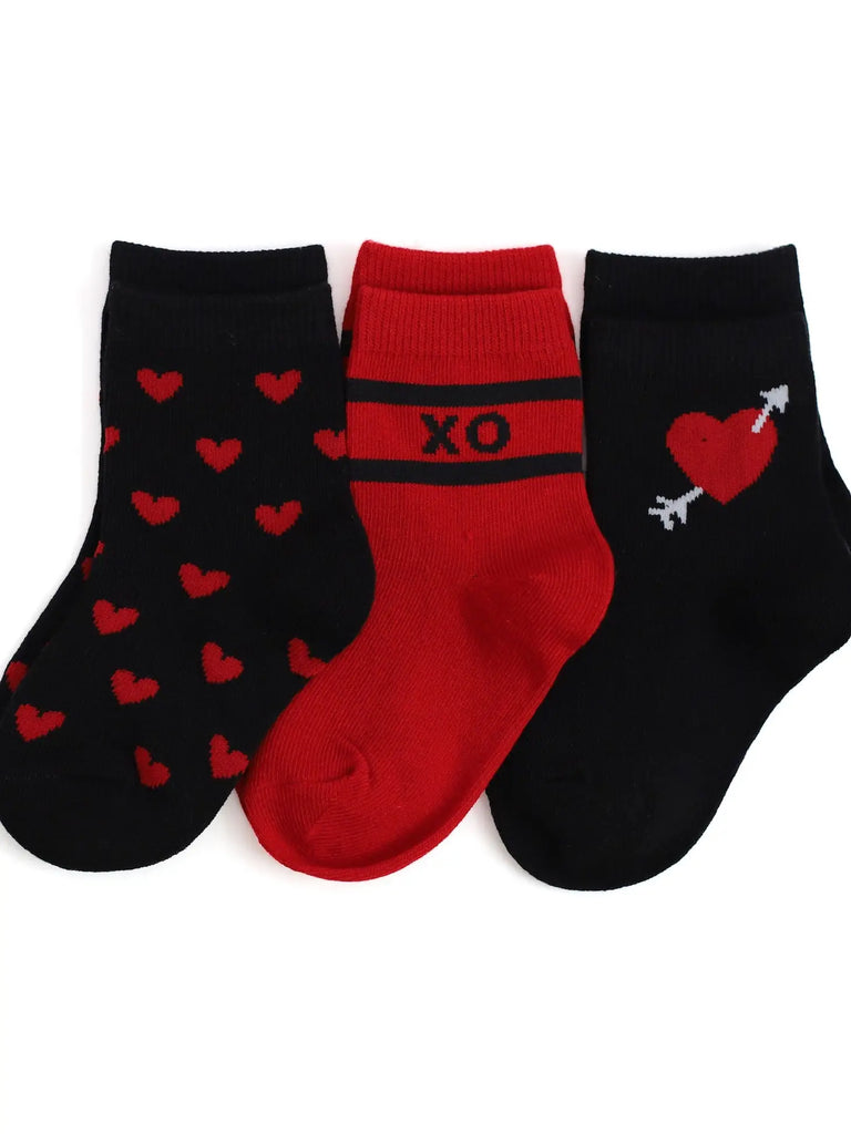 Little Stocking Co. XO Lace Midi Sock 3 Pack (8083348685108)