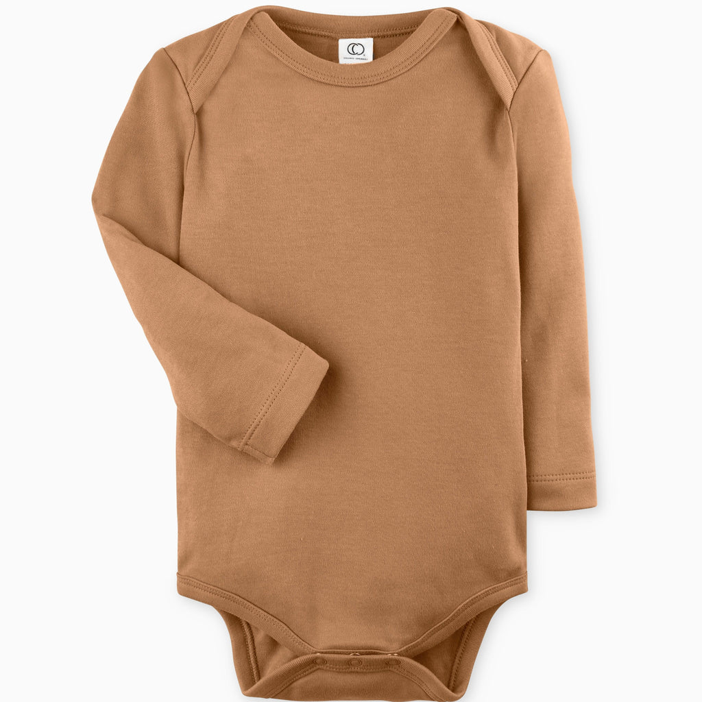 Colored Organics Classic Long Sleeve Bodysuits (More Colors) (6749808656431)