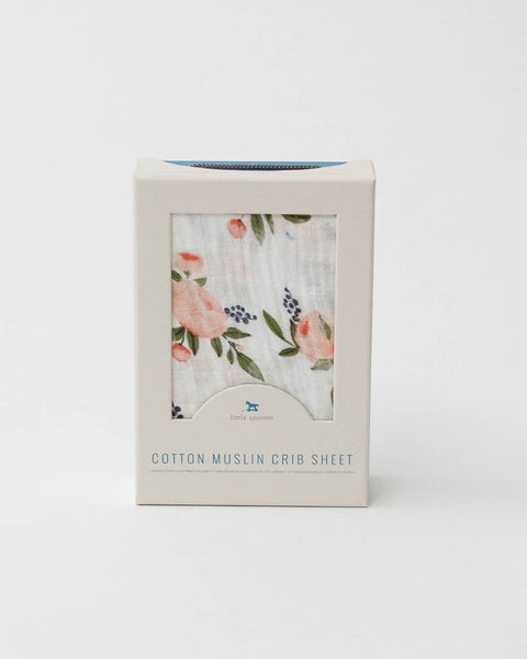 Little unicorn watercolor rose crib sheet store